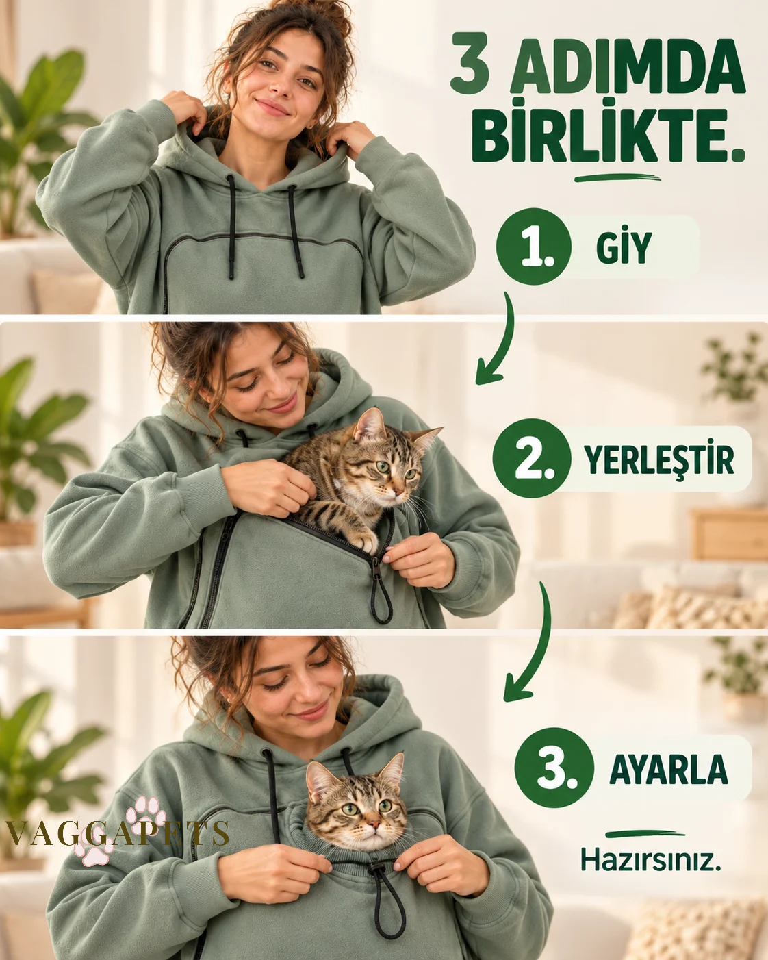 VAGGAPETS™ Kedi Hoodie