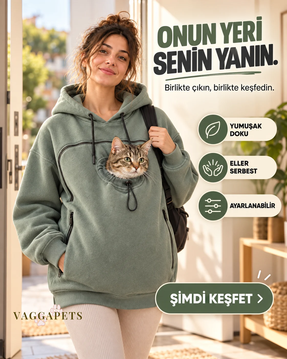 VAGGAPETS™ Kedi Hoodie